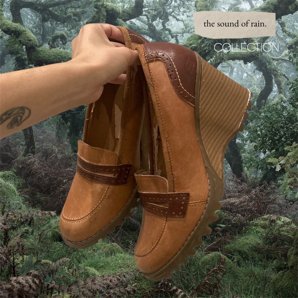 Vintage Y2k Fairygrunge Sketchers Heeled Loafers